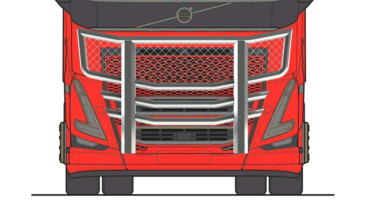 Bull Bar Dakar Volvo Fh Rst Steel