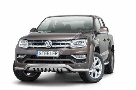 Low Spoiler Bars VW Amarok 2016-2022 (with OE skid plate)