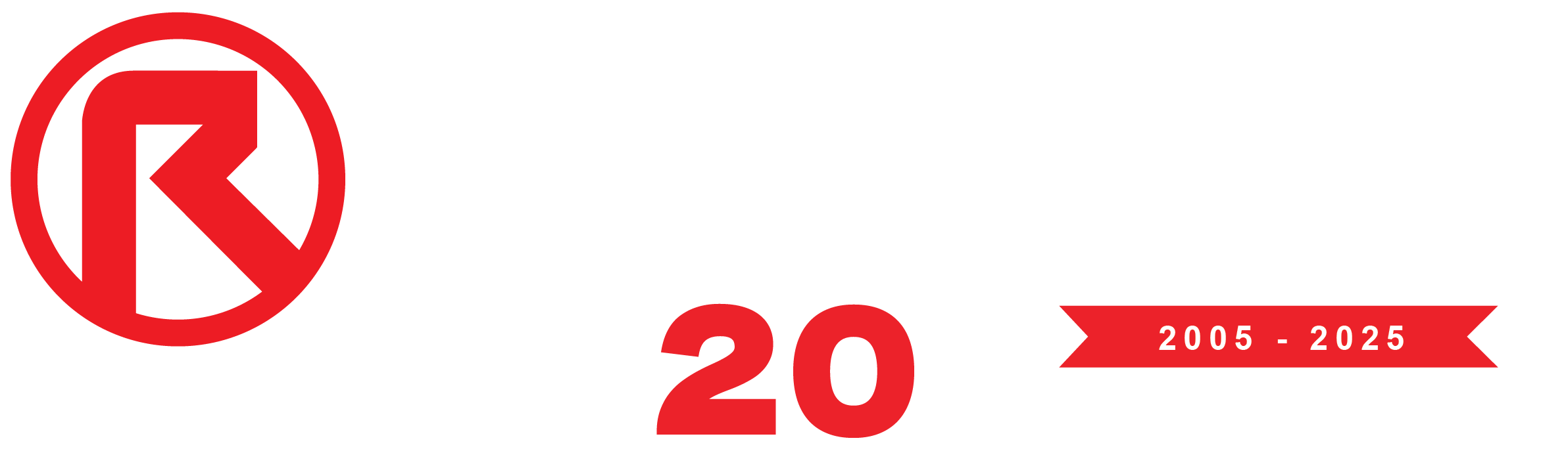 RST-Steel 20-årsjubileumslogotyp