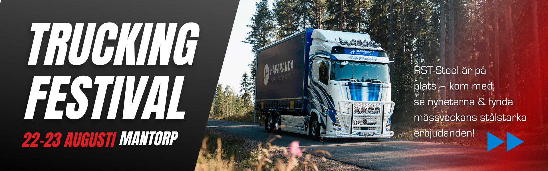 Trailer Trucking Festival banner