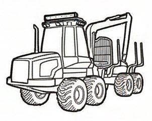 Takrör för skogsmaskiner