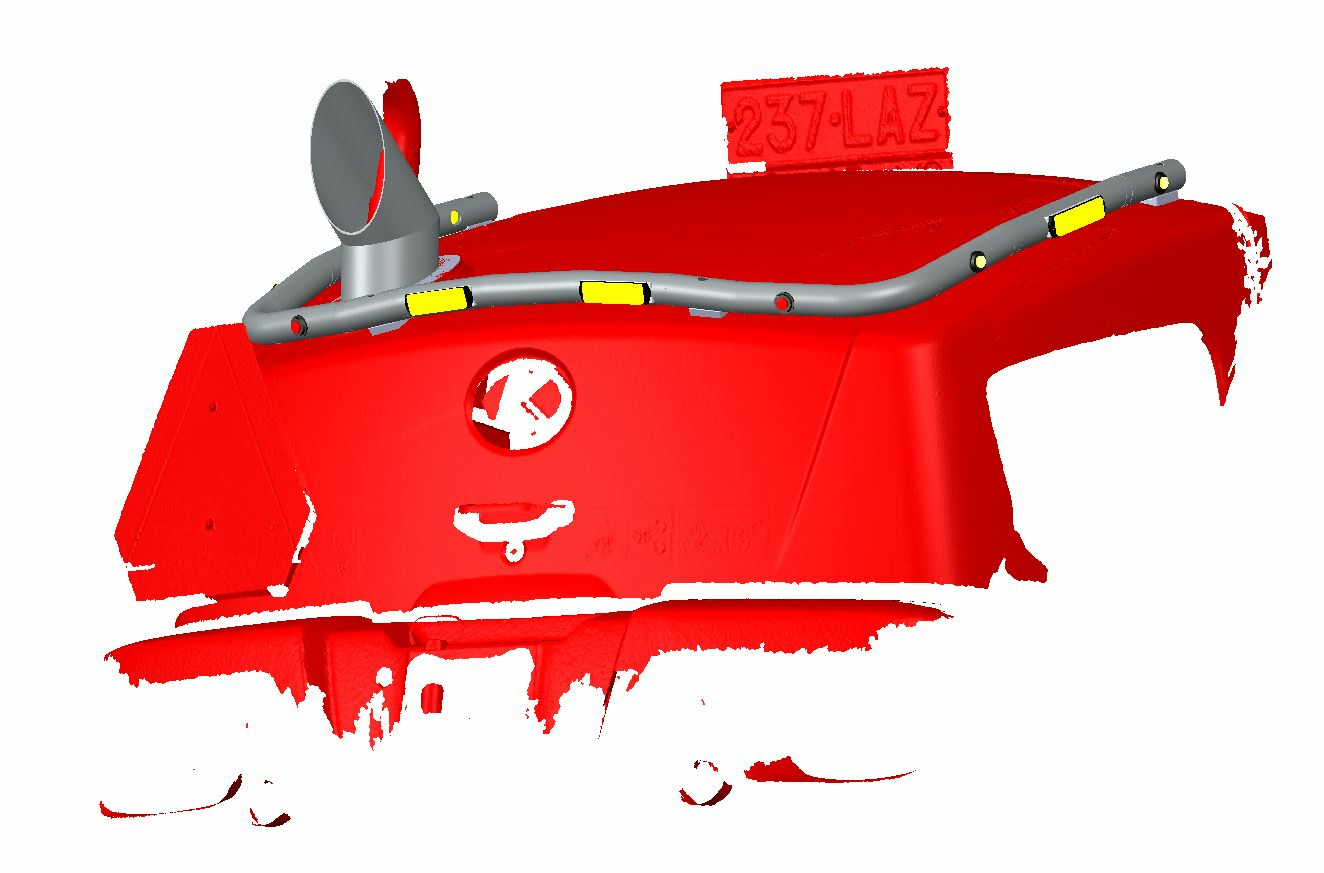 Rear bar Kubota R070 and R090