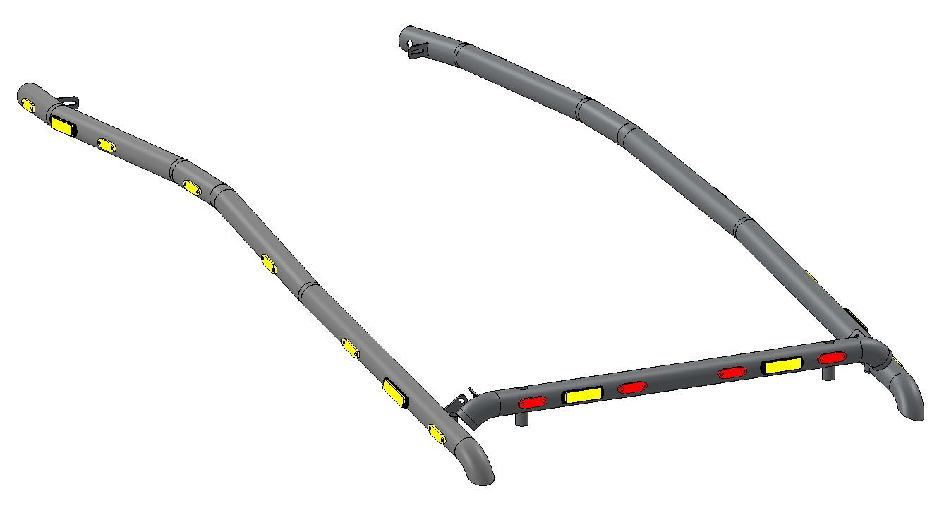 Rear Bar Volvo L150H/L180H/L220H - Bilde 3