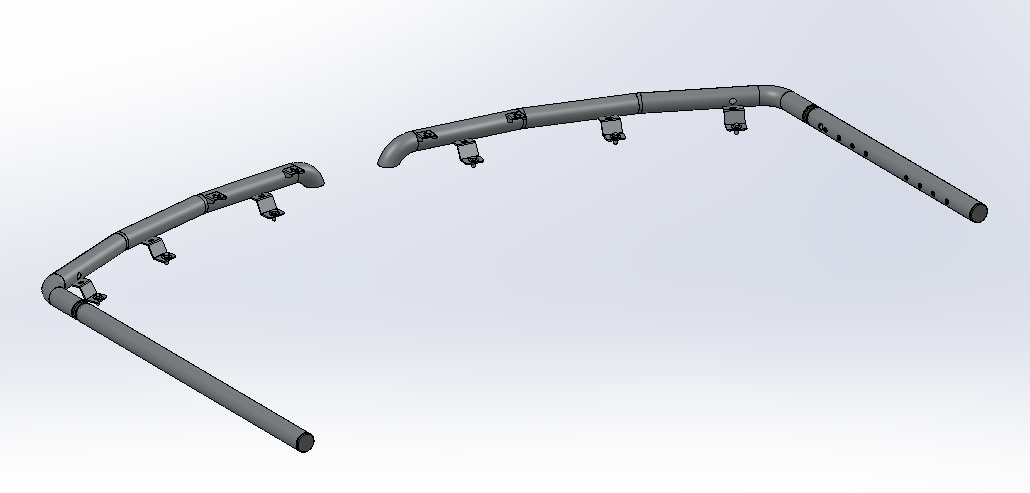 Rear Bar / Counterweight Doosan DX225LC-7 (without sheet guard) - Bilde 2