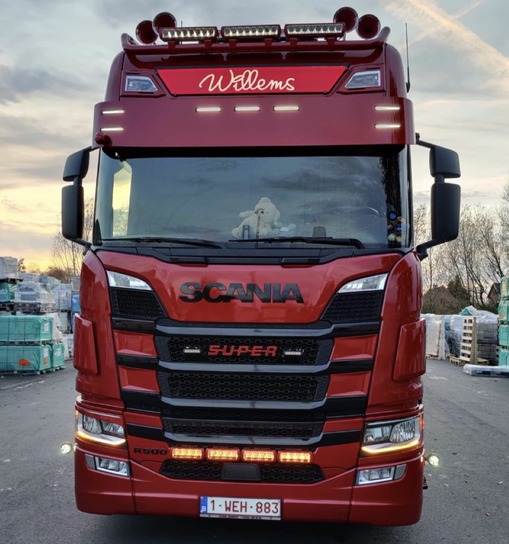 Fox Parts Sun Visor Scania NG - Straight 34cm (7x new type)