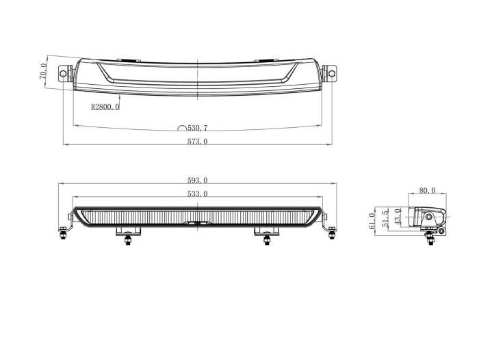 OZZ XB1 20″ Light Bar - Image 3