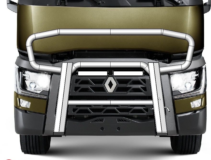 Bull Bar Dakar Renault T - Image 2