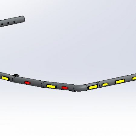 Counterweight Bar Doosan DX225LC-7 (without sheet guard)
