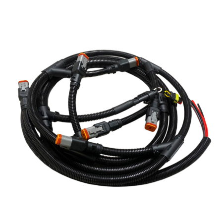 Roof Bar Wiring Harness - 6x OZZ with Parking Lights (4-pin DT Universal)